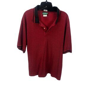 Outer Banks StayClean Max Short Sleeve Polo Shirt XL Red Black Performance Comfy